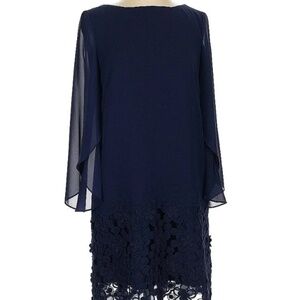 NEW Tahari Navy shift dress, 6P. G960